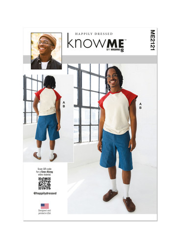 ME2121 (PDF) | Men's T-Shirt and Shorts by Happily Dressed | Know Me