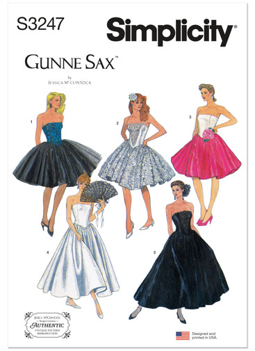 マダムダックス S3247 (PDF) | Simplicity Sewing Pattern 1980s Misses' and Miss