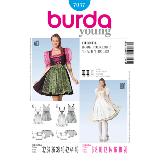 Burda patroon 6540 jurk en top - La-Couture