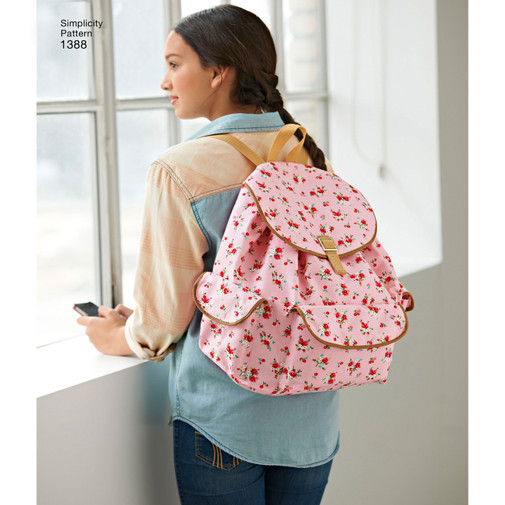 Simplicity S1388 | Simplicity Sewing Pattern Backpacks and Messenger Bag