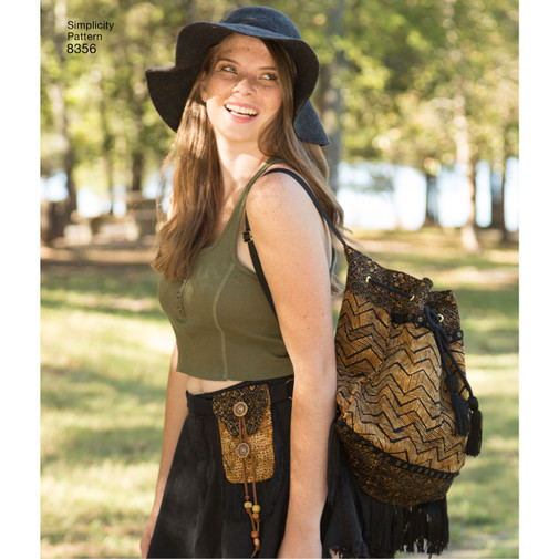 Simplicity S8356 | Simplicity Sewing Pattern Festival Bags in Four Sizes