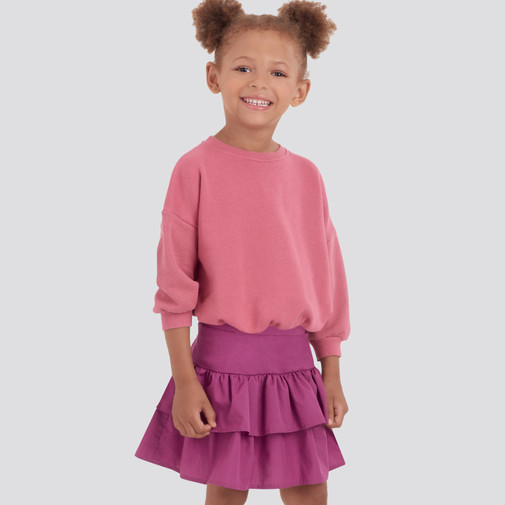 Simplicity S9199 | Children's & Girls' Skirts