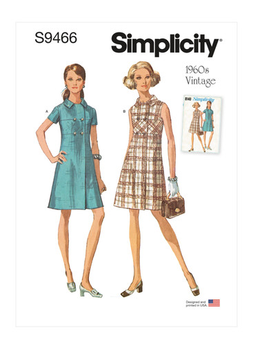 chinese dress ladies Simplicity 7849 Designer Womens A Line Dress with Front Seam Detail 19 –  All The Precious Things main image 0