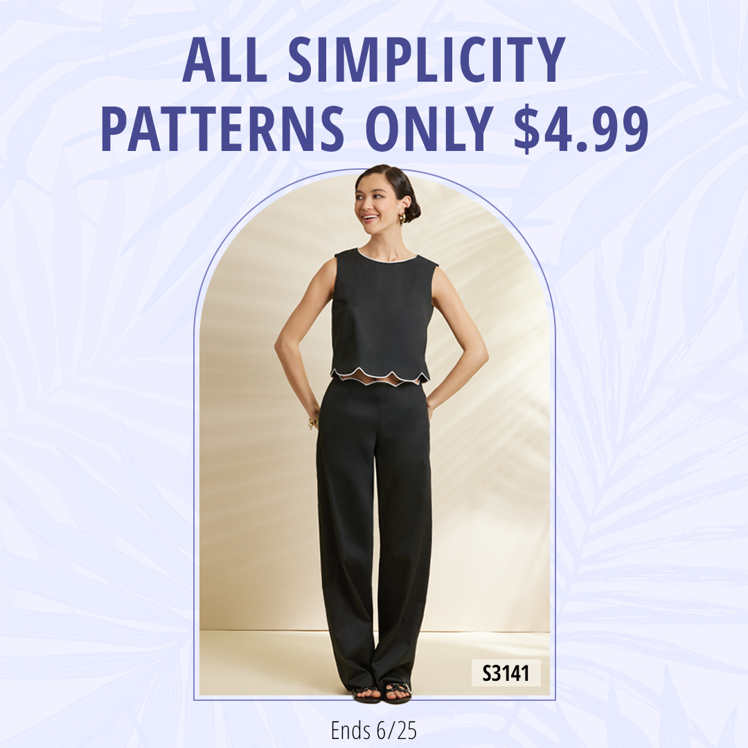 All Simplicity Patterns Only $4.99