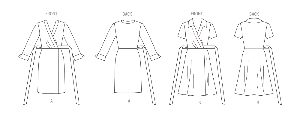 V1952 | Misses' Wrap Dresses | Vogue Patterns