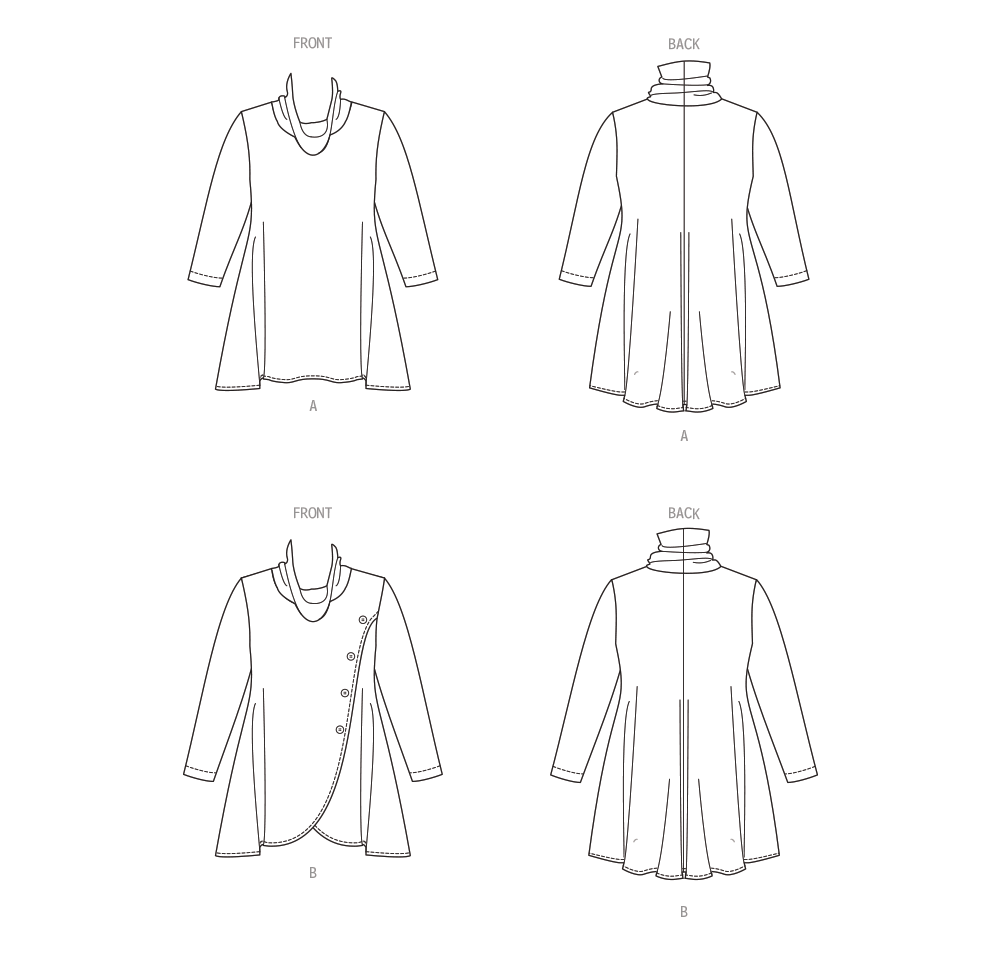 B6962 Women's Knit Tops Butterick