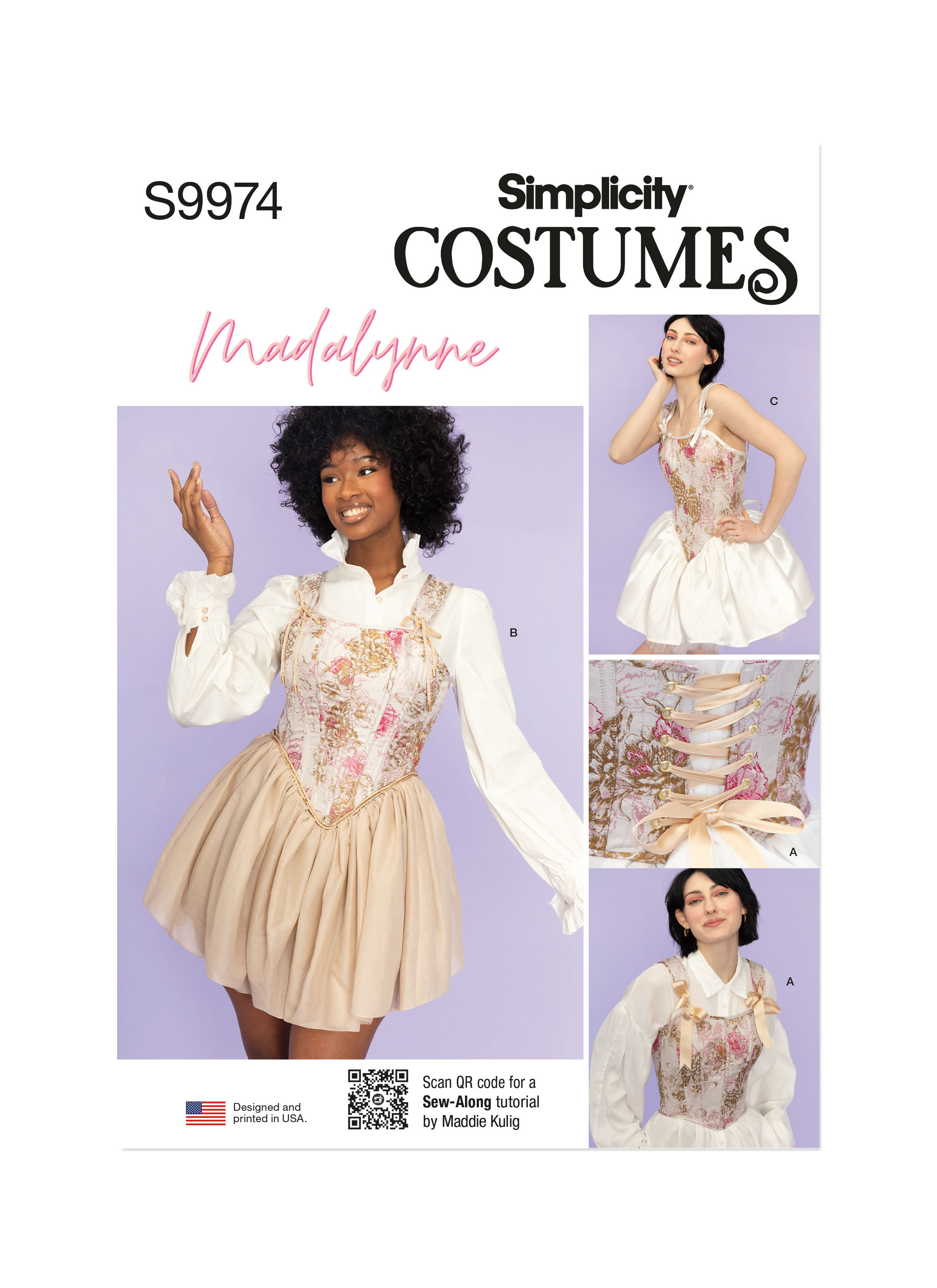 S9974 | Simplicity Sewing Pattern Misses' Corsets by