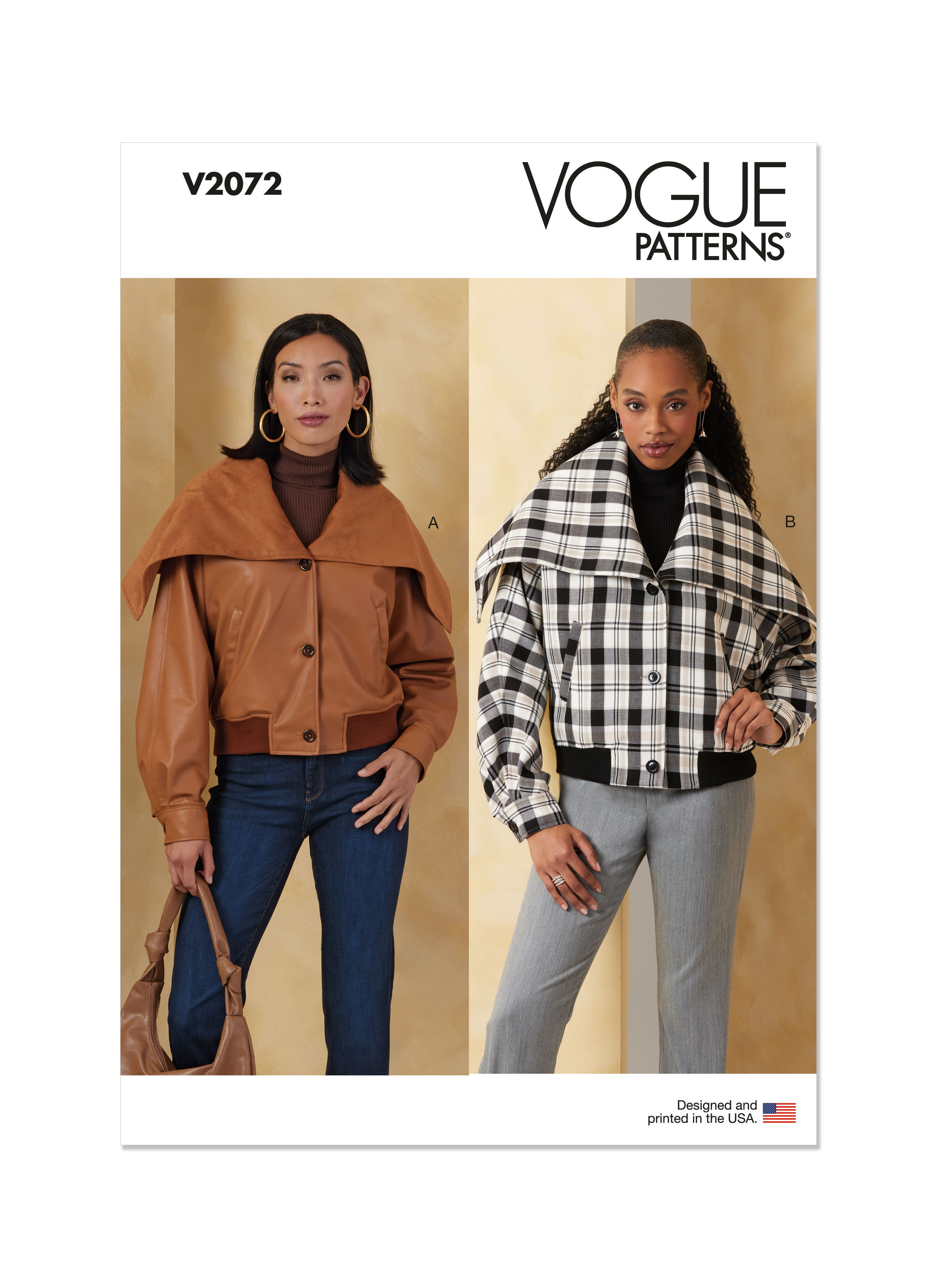 V2072 (PDF) | Misses' Jackets | Vogue Patterns