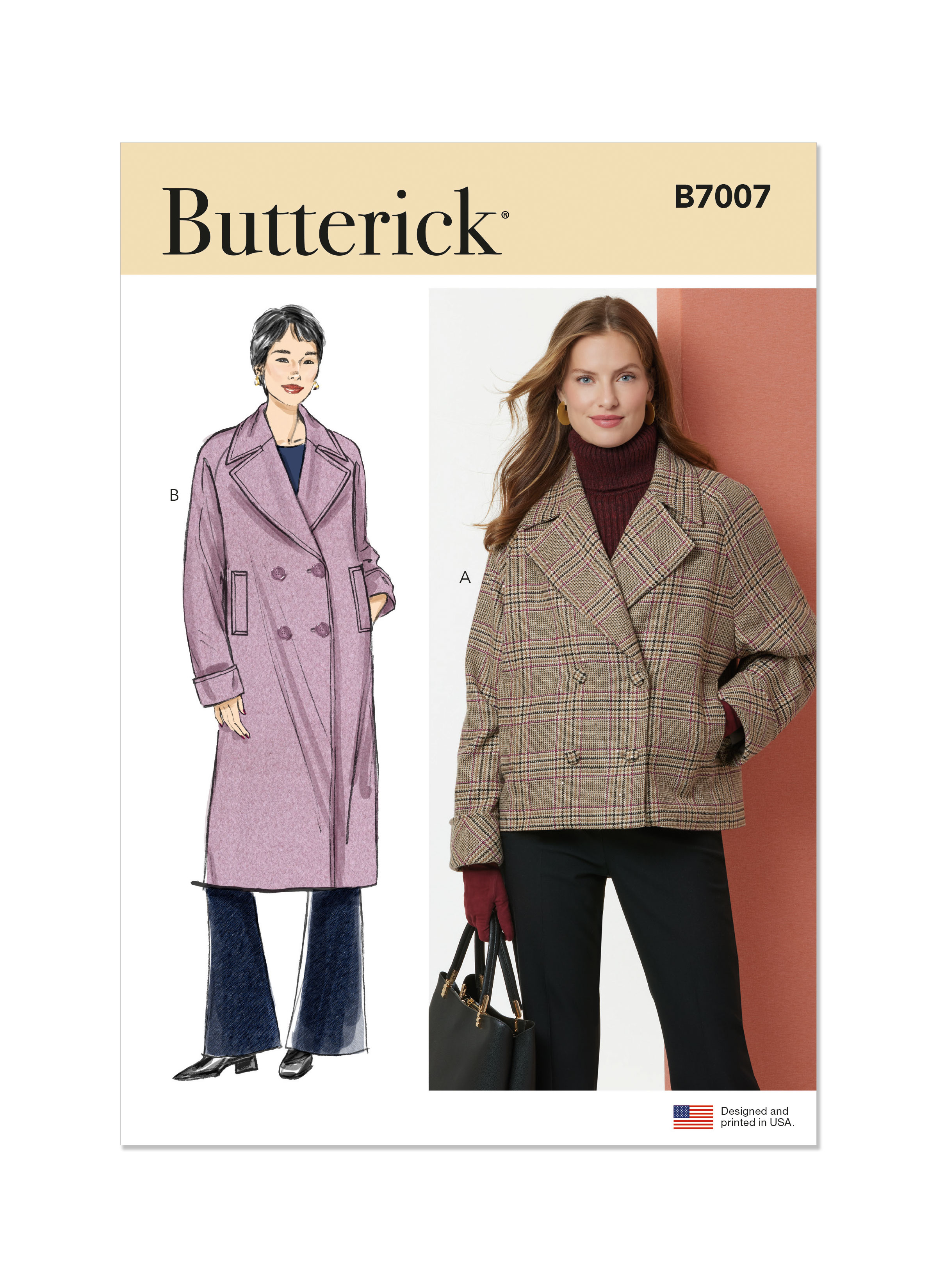 B7007 | Misses' Jacket and Coat | Butterick