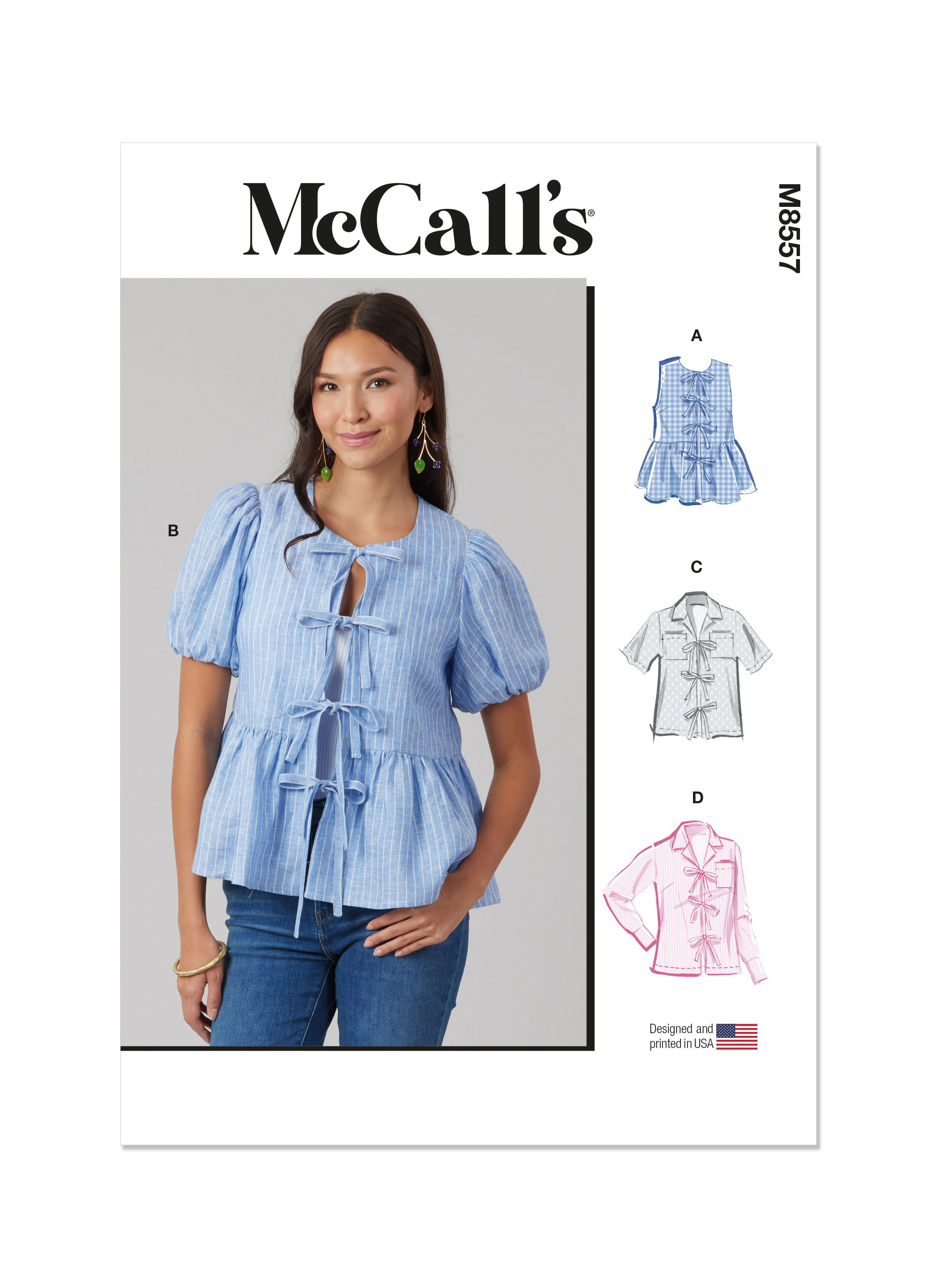 トップス dellips M8557 (PDF)| McCall's Sewing Pattern Misses' and Women's