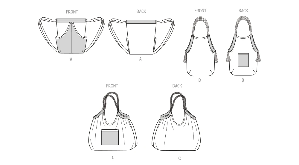 S3256 | Simplicity Sewing Pattern Backpack and Drawstring Bags | Simplicity