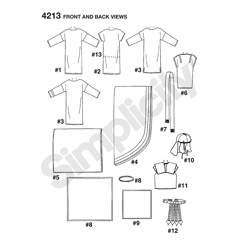 S4213 | Simplicity Sewing Pattern Adult Costumes | Simplicity