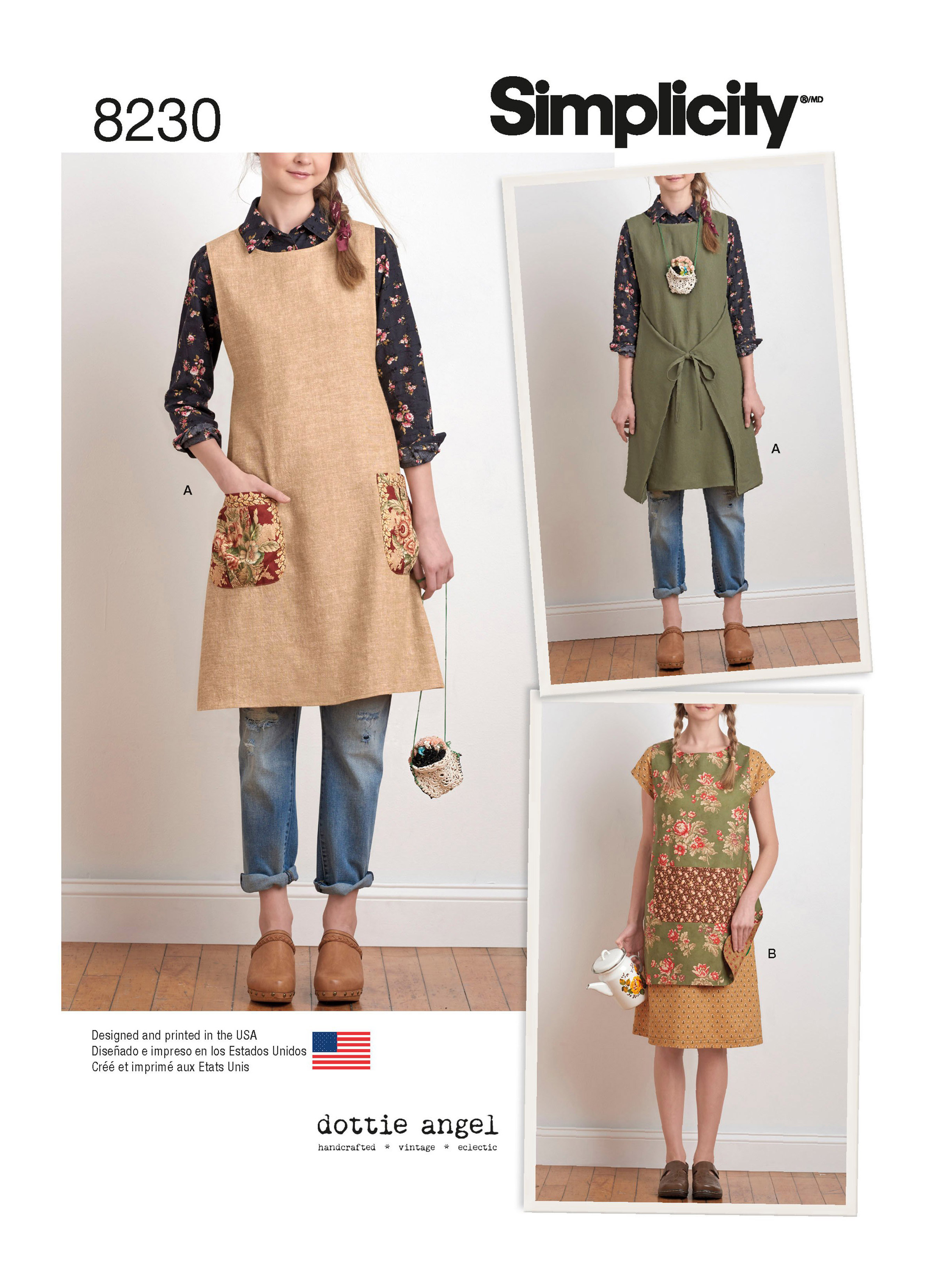 S8230 | Simplicity Sewing Pattern Misses' Dottie Angel Reversible