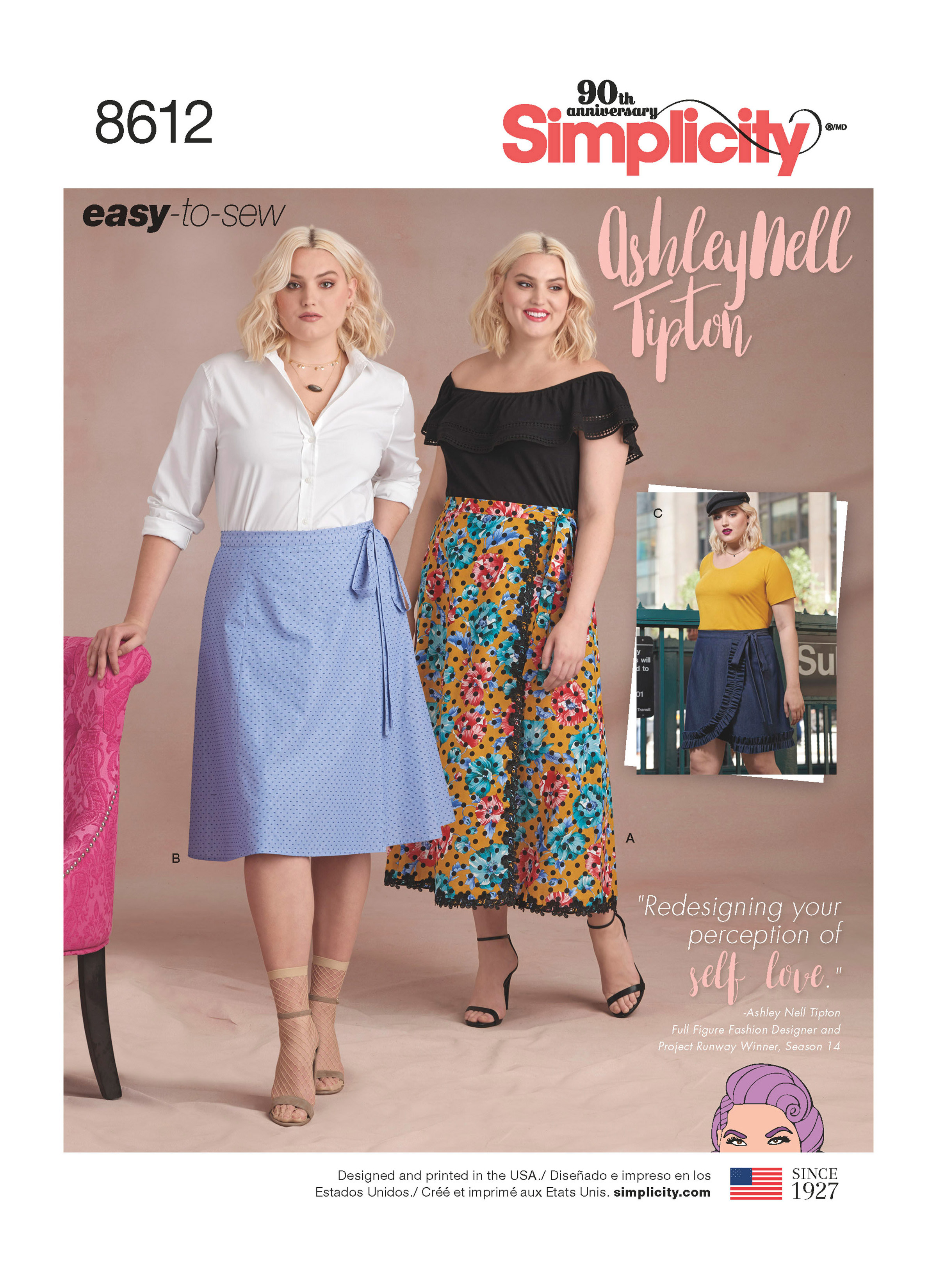 S8612 | Simplicity Sewing Pattern Women's Easy Wrap Skirts