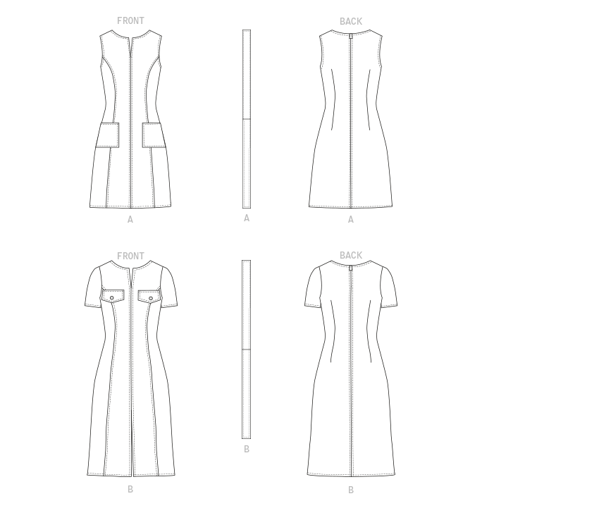 B6725 (PDF) | Misses' Dresses | Butterick Patterns