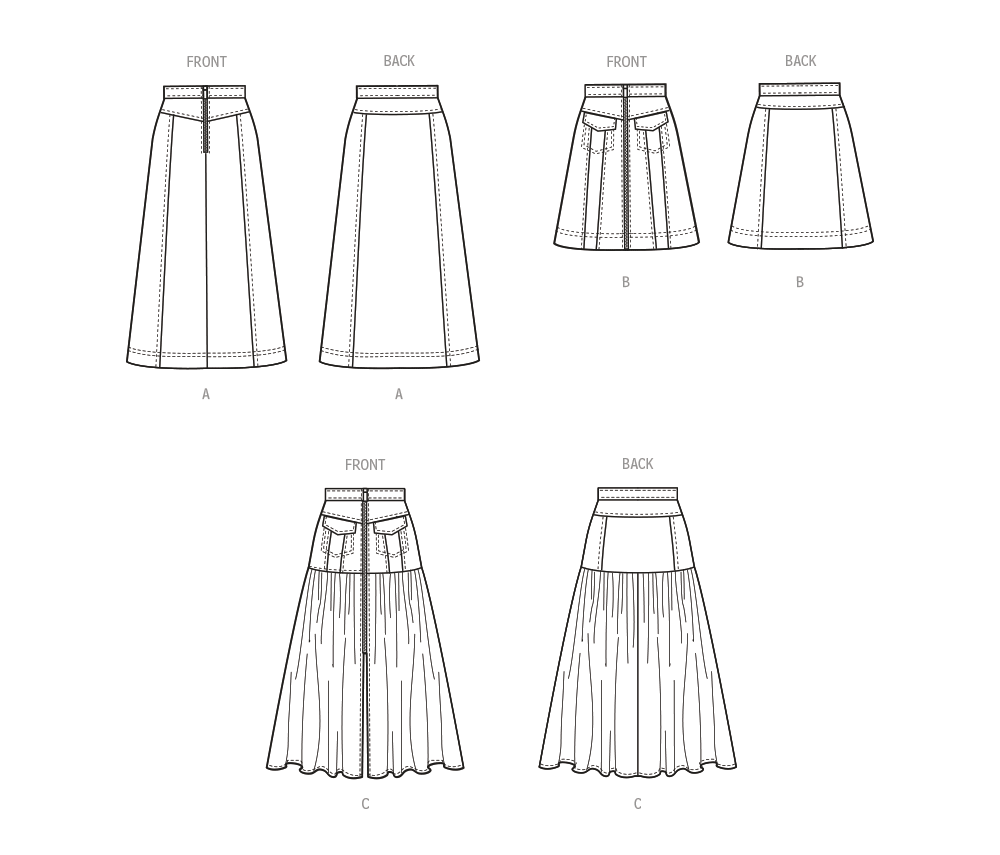 M8389 Misses' Skirts McCall's Patterns