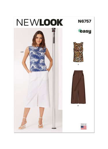 N6757 | Misses' Top and Skirt | New Look