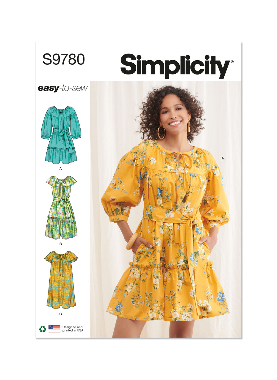 Simplicity S9780 | Misses' Dresses | Front of Envelope