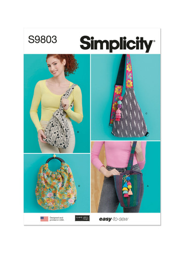 S9803, Bags in Four Styles by Elaine Heigl Designs