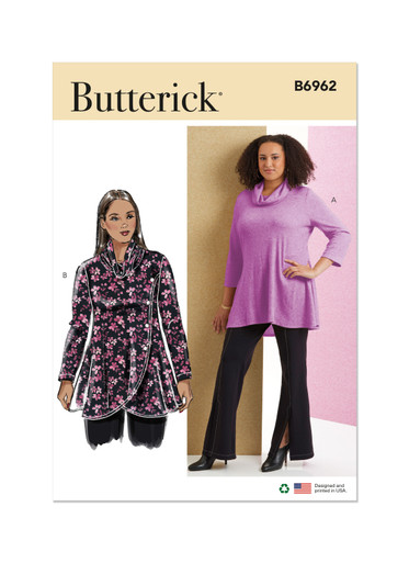 B6962 (PDF) | Women's Knit Tops | Butterick