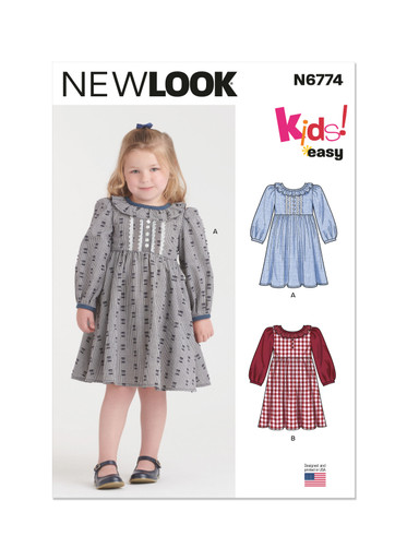 New Look 6137 Pattern KIDS ~ SUMMER DRESSES ~ 4 STYLES ~ Child 3-8