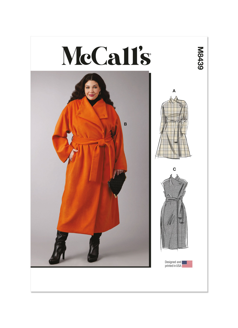 McCall's M8439 | Women's Coats and Vest | Front of Envelope