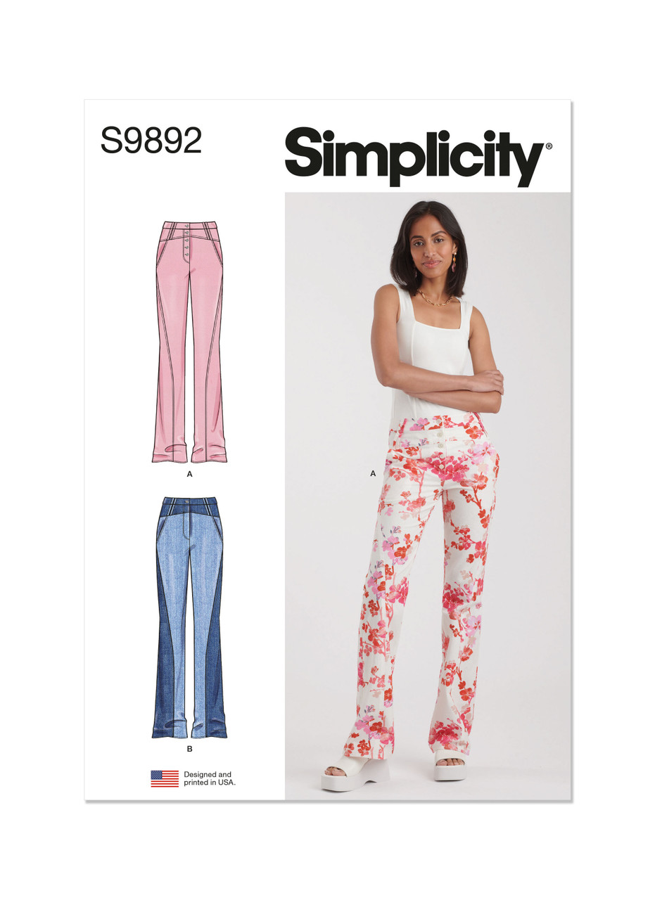 Simplicity S9892 | Misses' Jeans | Front of Envelope