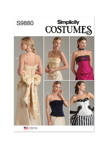 Clothes Sense Barbara 95年 ファッションセンス 服 洋書 S9880 (PDF) | Misses' Corsets and Sash | Simplicity