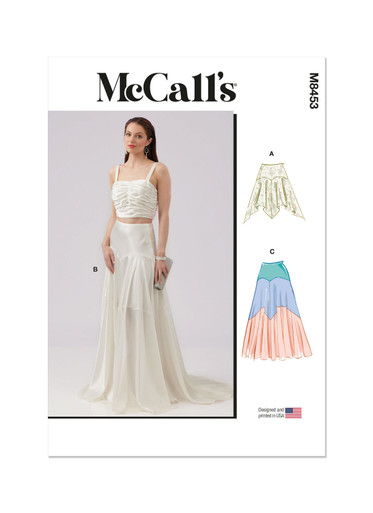 M8453 (PDF) | Misses' Skirt In Two Lengths | McCall's