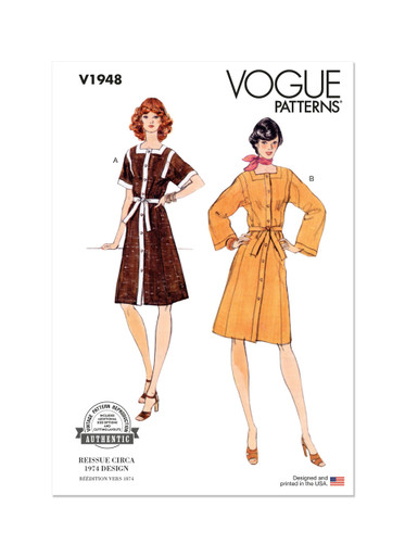 V1948 (PDF) | Misses' Dress | Vogue Patterns
