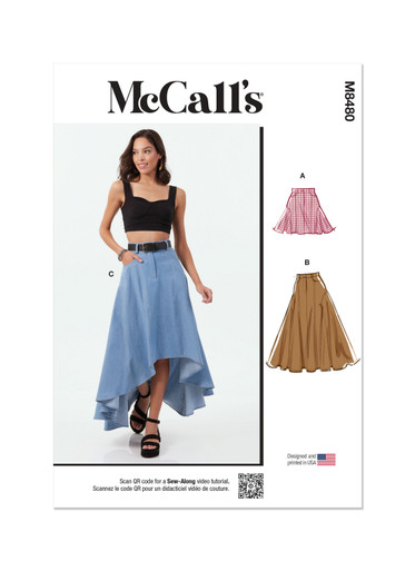 M8480 | Misses' Skirt in Three Lengths | McCall's