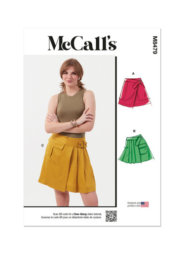 M8479 (PDF) | Misses' Wrap Skirts | McCall's
