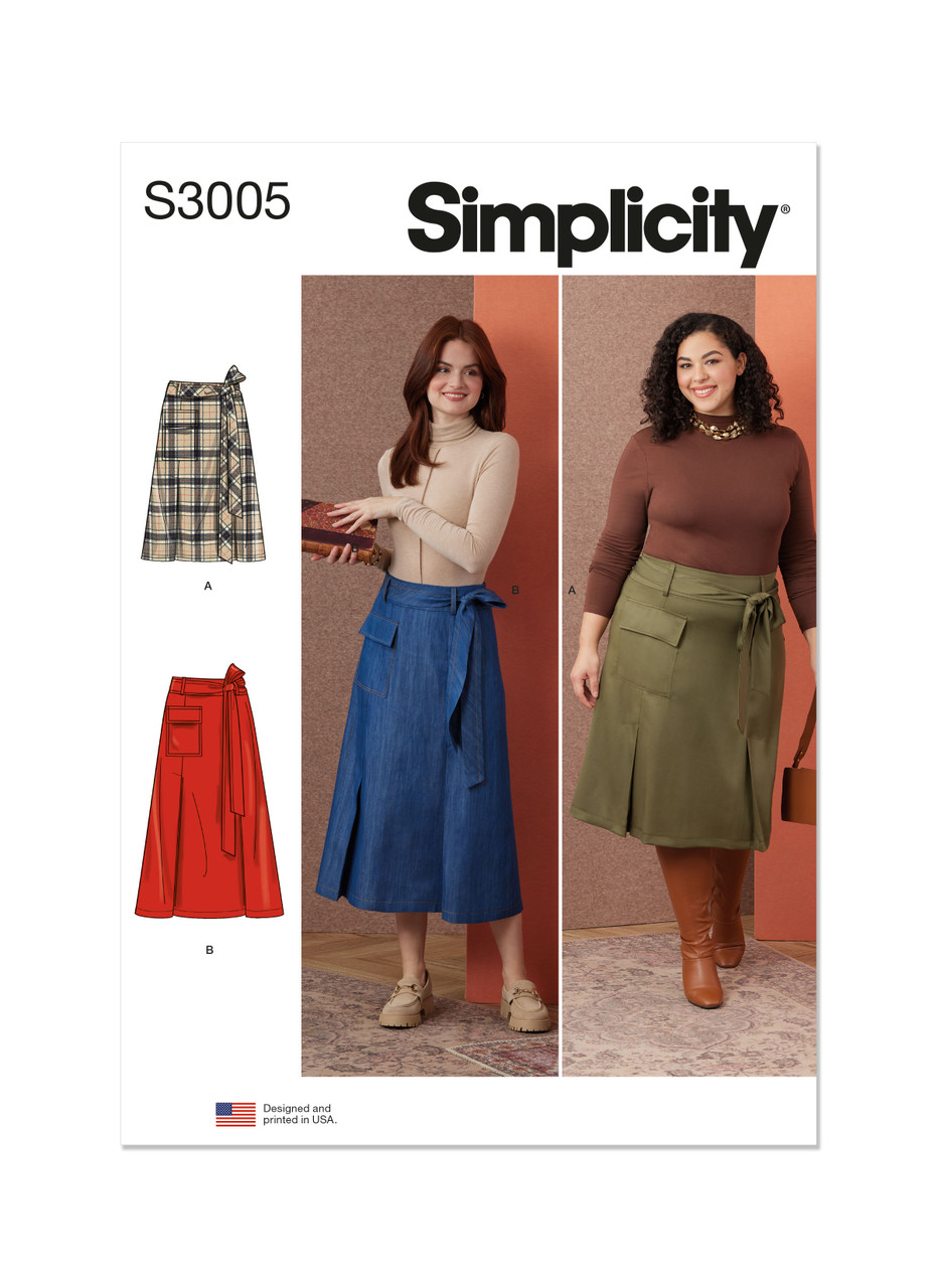 Simplicity S3005 | Simplicity Sewing Pattern Misses' and Women's Skirts | Front of Envelope