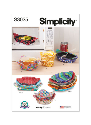 S3025 | Simplicity Sewing Pattern Microwavable Cozies by