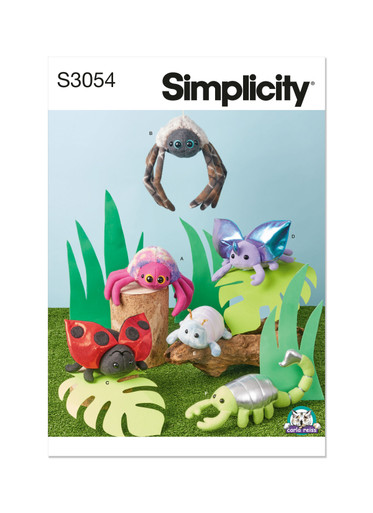 S3054 (PDF) | Simplicity Sewing Pattern Plush Bugs | Simplicity
