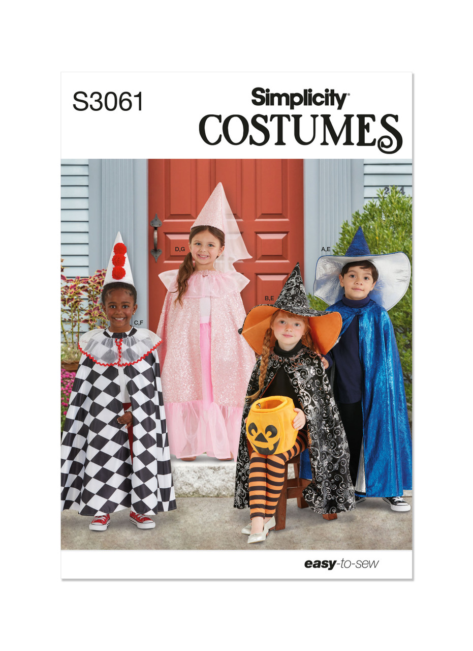 Simplicity S3061 | Simplicity Sewing Pattern Children's Costumes | Front of Envelope