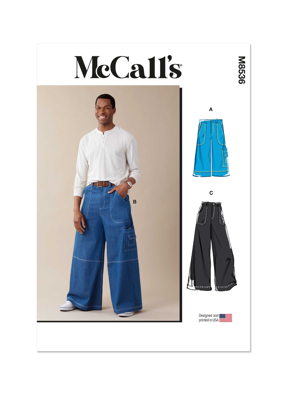 McCall's M8536 | Men's Shorts and Pants | Front of Envelope