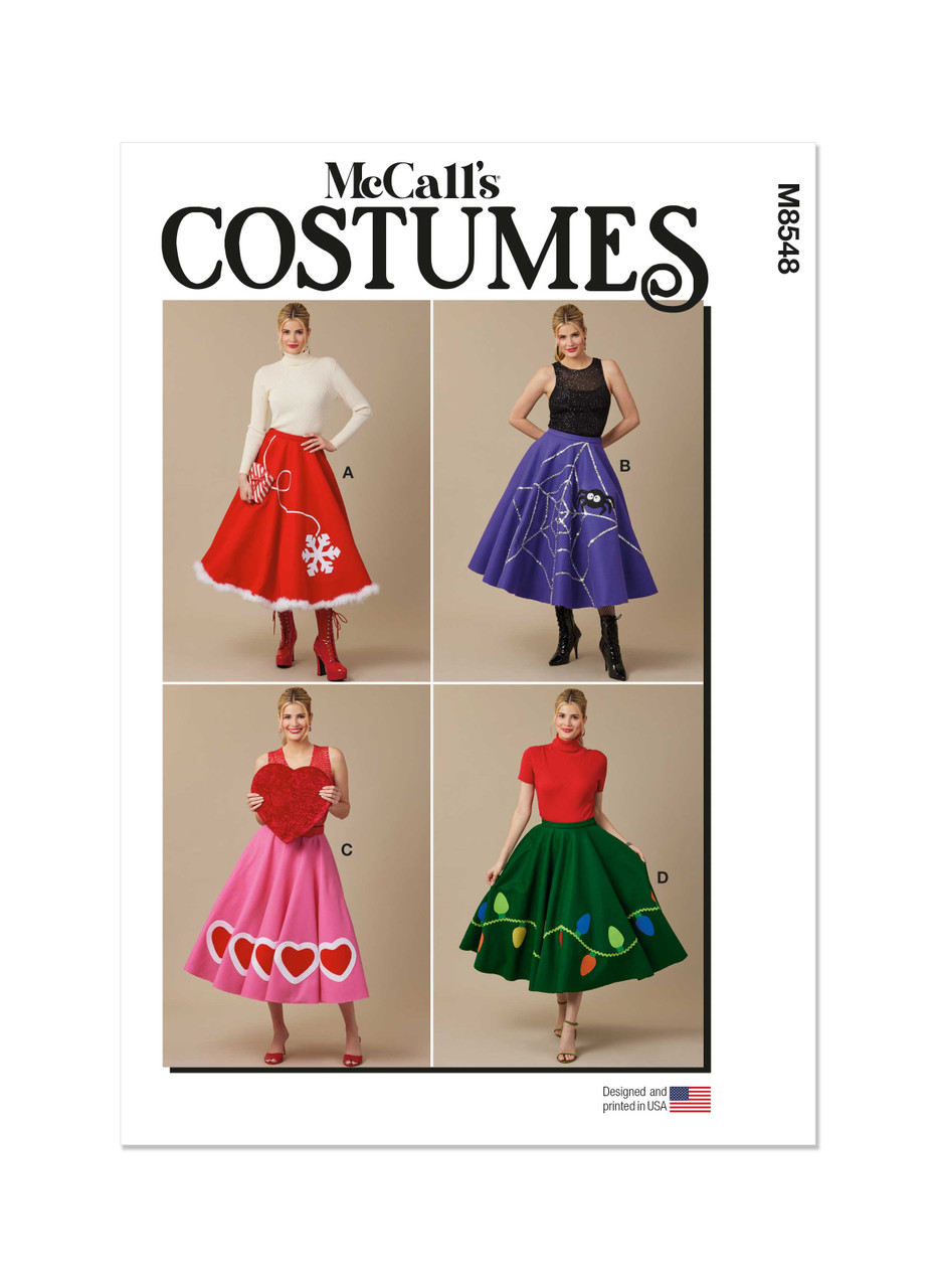 McCall's M8548 | Misses' Circle Skirts | Front of Envelope