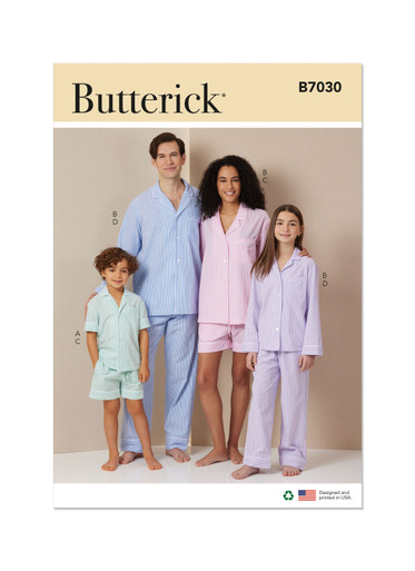 Butter様 B7030 | Butterick Sewing Pattern Girls' and Boys' and Adults