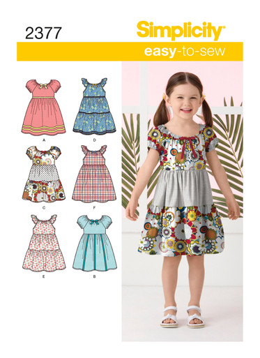 最終値下げ petit ribbon dress pattern S2377 | Simplicity Sewing Pattern Child's Dresses | Simplicity