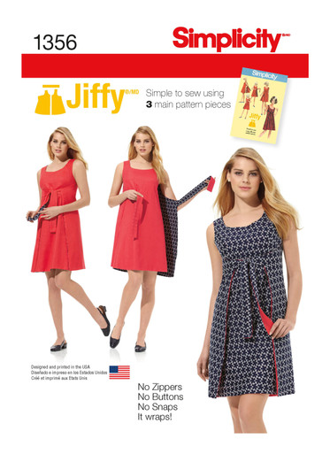 S1356 | Simplicity Sewing Pattern Misses' Vintage Jiffy