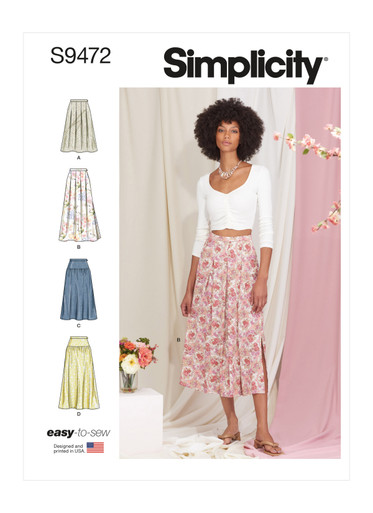 S9472 | Simplicity Sewing Pattern Misses' Skirts | Simplicity