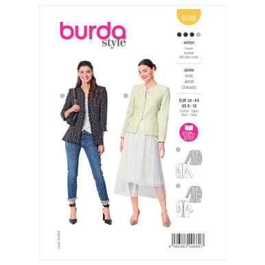 BUR6029 | Burda Style Pattern 6029 Misses' Jacket | Burda Style