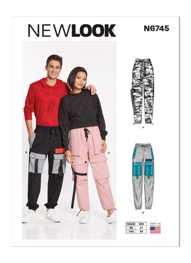 N6745 | Men's and Misses' Cargo Pants | New Look