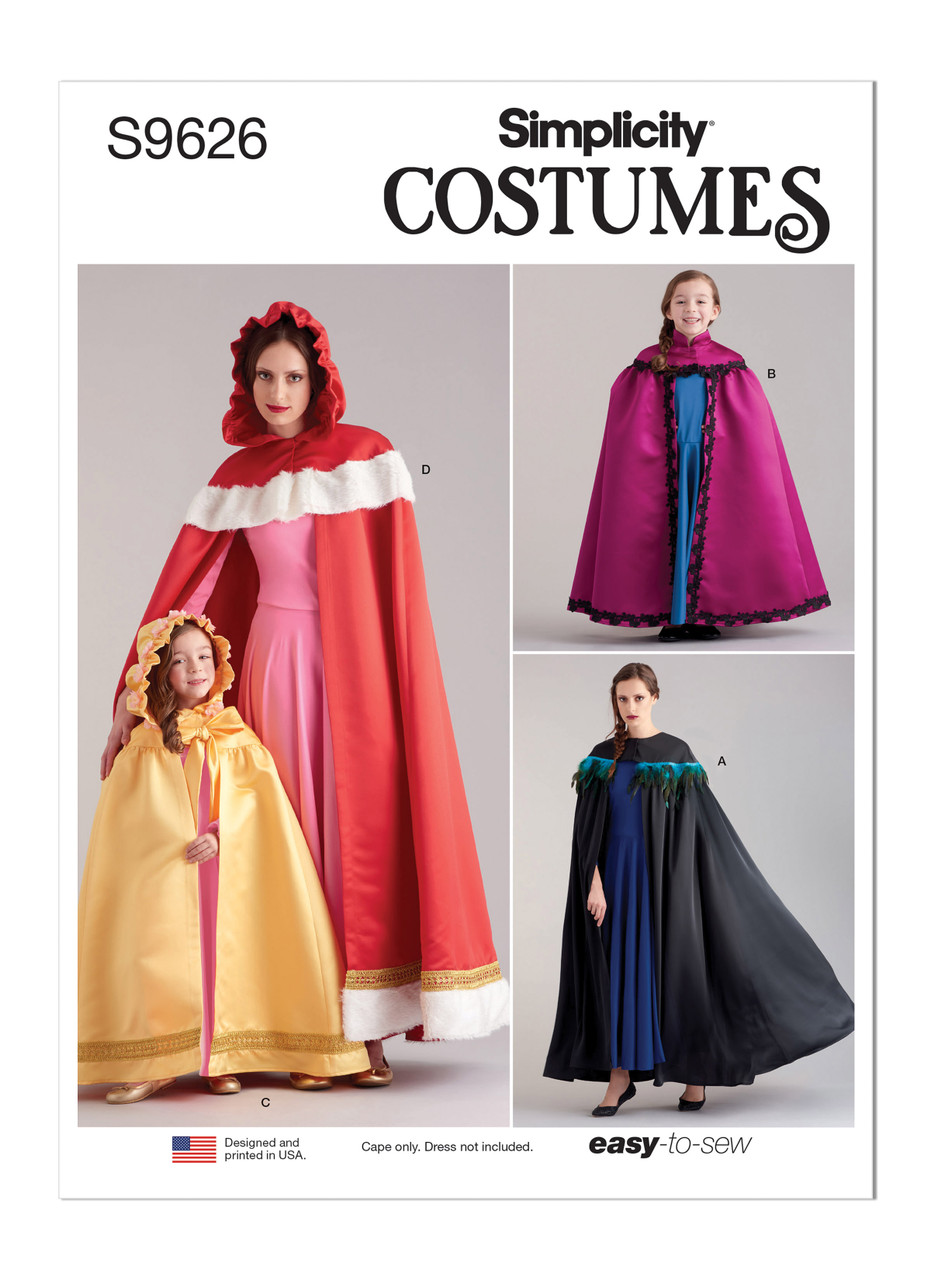 Simplicity S9626 | Children's and Misses' Costume | Front of Envelope