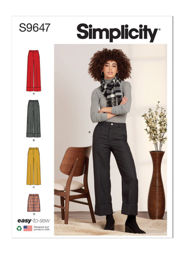 S9647 | Misses' Pants and Shorts | Simplicity