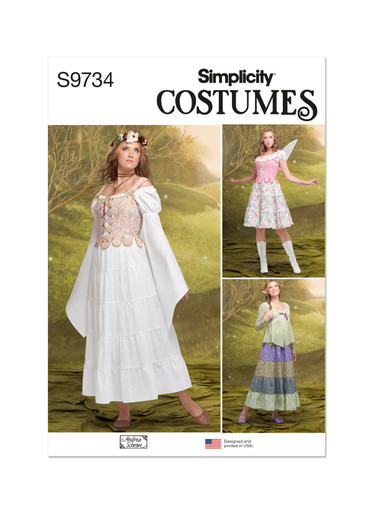 有紗ページ S9734 | Misses' Costumes by Andrea Schewe Designs | Simplicity
