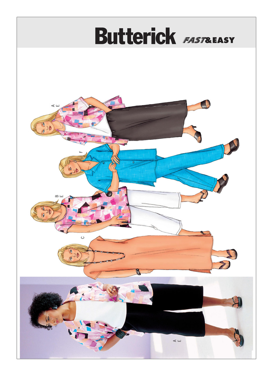 Butterick B3039 | Women's/Women's Petite Shirt, Top, Tunic, Dress, Skirt and Pants | Front of Envelope