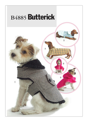 B4885 (PDF) | Dog Coats in Four Styles | Butterick Patterns