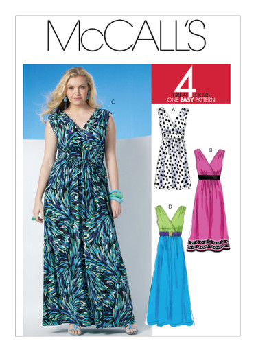 PDM6073 | Misses'/Women's Surplice Dress In Three Lengths | McCall's ...